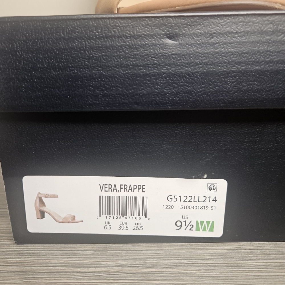 Naturalizer Vera Dress Sandal Size 9.5 Wide Frappe in box Leather Dress Sandal - Picture 11 of 11